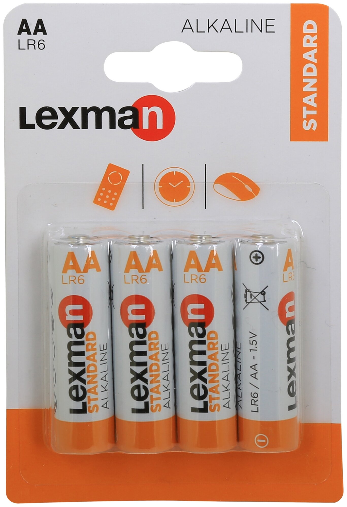 Батарейка алкалиновая Lexman LR6 AA 4 шт.