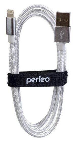 Кабель PERFEO для iPhone, USB - 8 PIN (Lightning), белый, длина 1 м. (I4301)