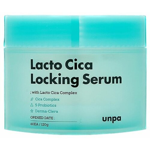 UNPA Успокаивающая сыворотка в дисках для лица Lacto Cica Locking Serum