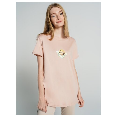 фото Футболка твое 69468 размер xs, бежевый