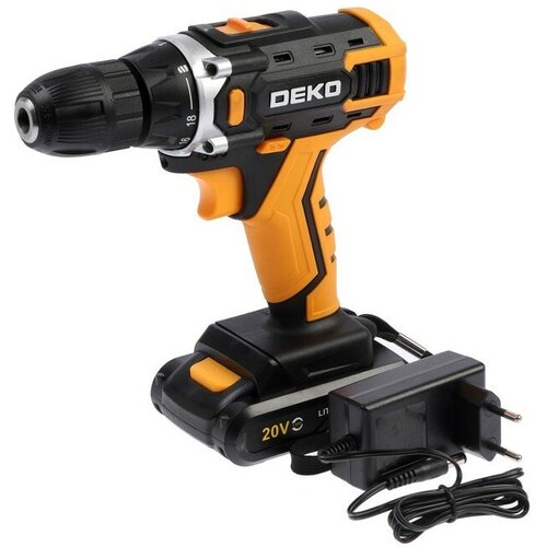 Дрель-шуруповерт Deko DKCD20FU-Li 20 В 15 Ач Li-lon32 Нм 3501350 обмин 544900₽