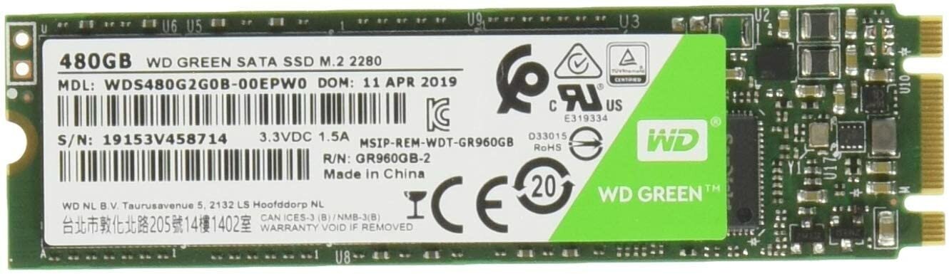 Накопитель SSD WD Original SATA III 480Gb WDS480G2G0B Green M.2 2280 Western Digital - фото №20