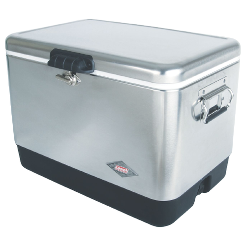 фото Coleman контейнер изотермический hard cooler stainless steel qt серебристый 54 л