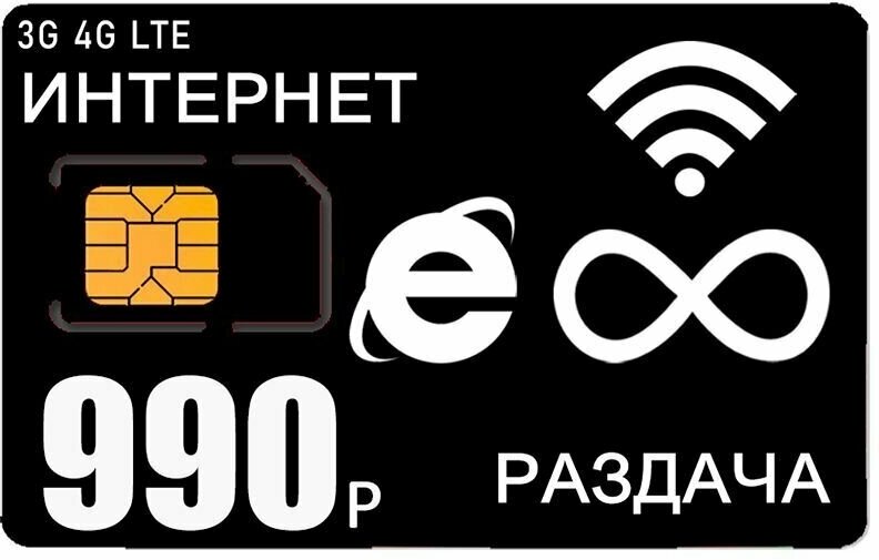 Комплект с безлимитным интернетом и раздачей за 990р/мес беспроводной 3G/4G/LTE модем Taisico UWI-420 I сим карта