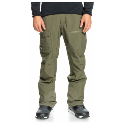 фото Сноубордические штаны quiksilver utility, цвет зеленый, размер m