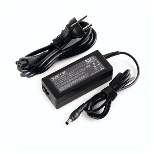 фото Блок питания (зарядка) iqzip для ноутбука samsung 19v 3.16a (60w), штекер: 5.5 x 3.0 мм, (с сетевым кабелем), pn: ad-6019