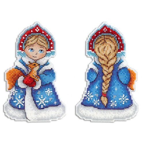 фото Жар-птица набор для вышивания снегурочка 13 x 8 см (р-311)