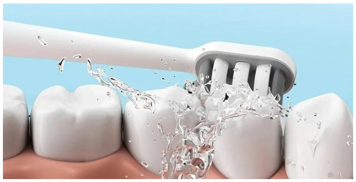 Звуковая электрическая зубная щетка DR.BEI Sonic Electric Toothbrush GY3 белая - фото №15