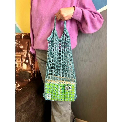 фото Сумка авоська 1991202011, бирюзовый нет бренда