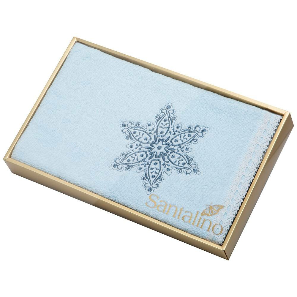SANTALINO Кухонное полотенце Снежинка цвет: голубой (35х70 см)