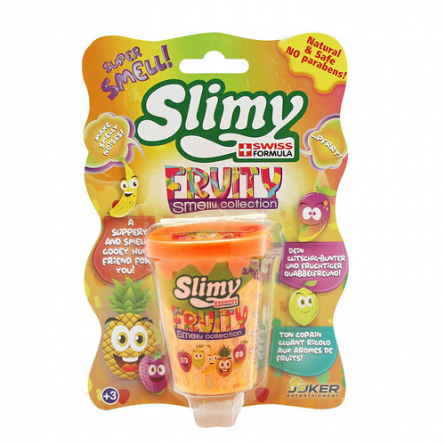 Слайм SLIMY 37326 с фруктовым запахом, ананас, 80 г.