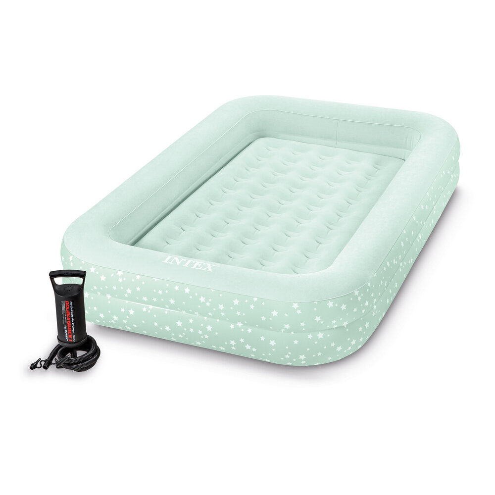 Кровать надувная детская INTEX KIDZ TRAVEL 2-в-1 107х168х25см (ручной насос в комплекте)
