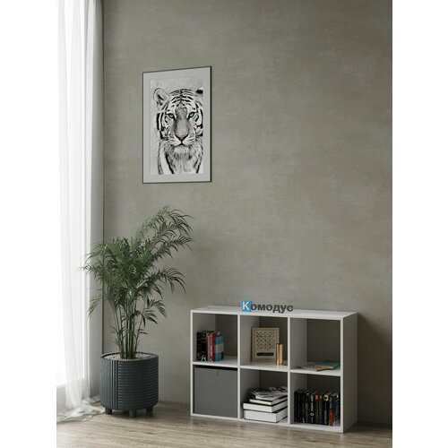 Стеллаж CUBE 6 секций, белый