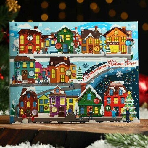 КондиМир Адвент календарь с шоколадом Время чудес 12х5 г 1000₽