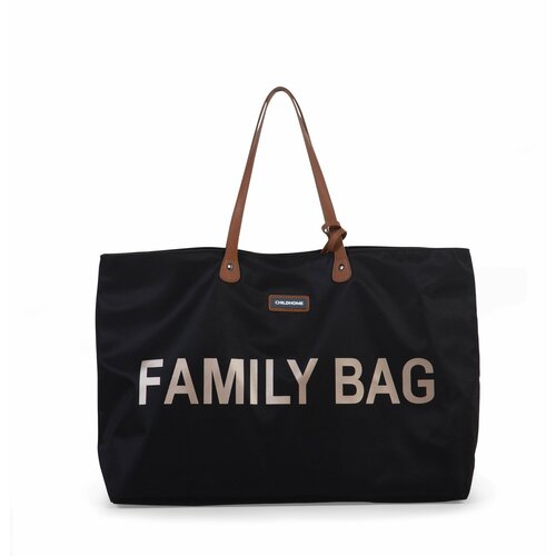 Сумка для мамы CHILDHOME FAMILY BAG, сумка для прогулок с ребенком, городская, для путешествий, подходит для ручной клади, черный, коричневый