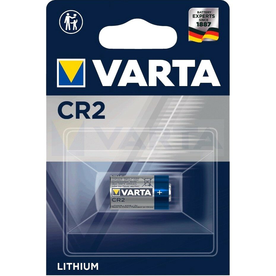 Батарейка VARTA Professional Lithium CR2, в упаковке: 1 шт.