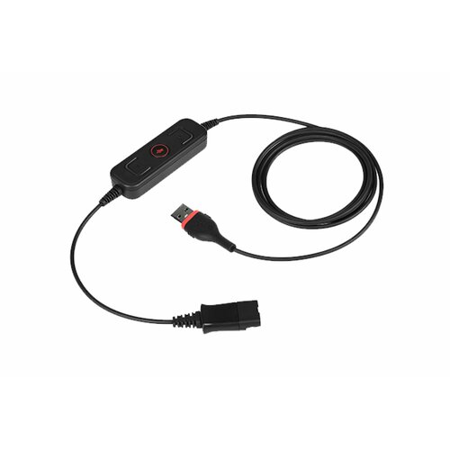 VoiceXpert VXH-A9P - шнур-переходник QD на USB-A (QD-Plantronics/USB-A, 3 кнопки) шнур переходник plantronics cable assy 2 5mm qd spare 65287 01