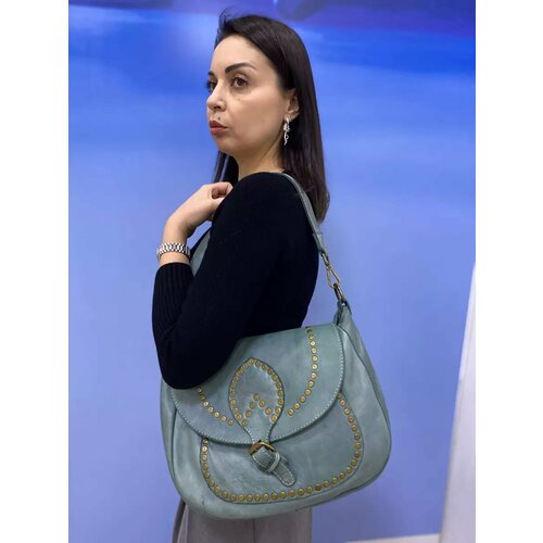 Сумка кросс-боди , фактура гладкая, светло-зеленый