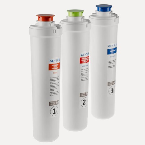 Изображение товара Комплект сменных картриджей для Гейзер Смарт Макс Био, 3 ступени очистки, 50108