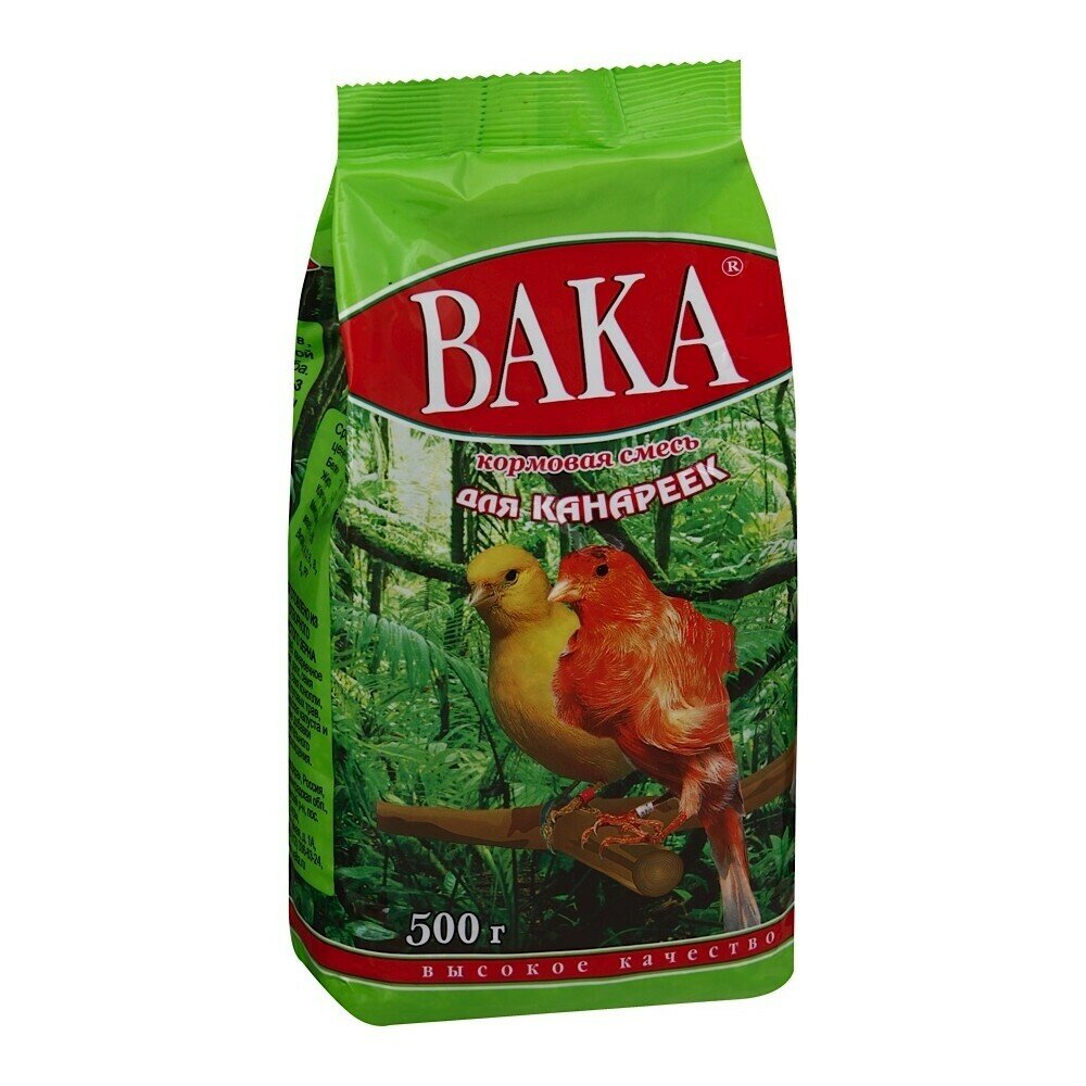 Вака "Высокое качество" Корм для канареек, 500 г