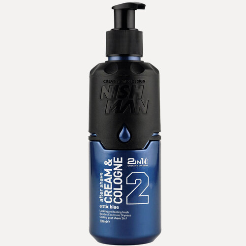Изображение товара Крем после бритья NISHMAN AFTER SHAVE CREAM + COLOGNE 2in1 (Аромат: ARCTIC BLUE), 200 мл