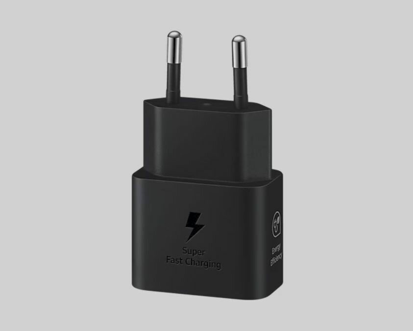 Сетевое зарядное устройство Samsung USB Type-C, адаптер для быстрой зарядки, 25 Вт (EP-T2510), черный — фото 1