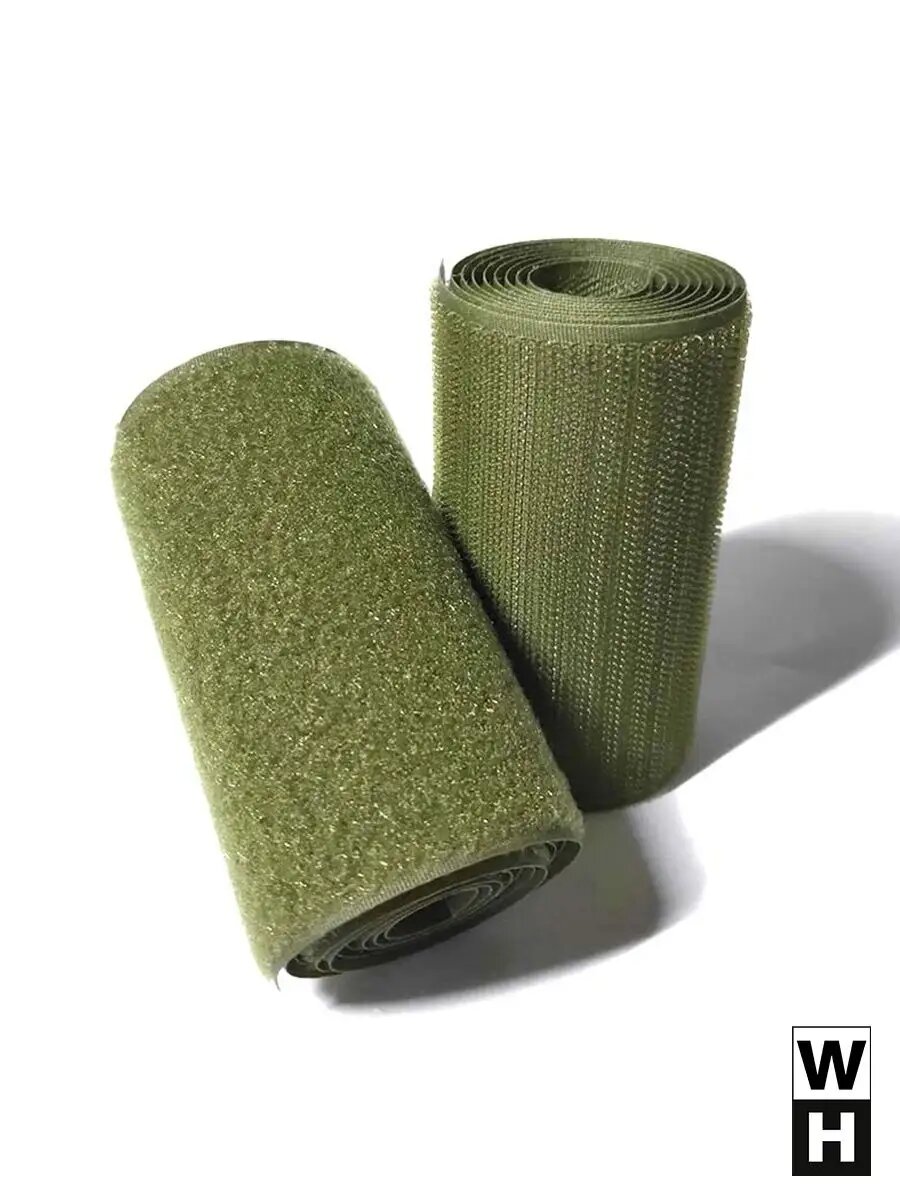 Лента липучка 100 мм пришивная олива хаки — фото 1