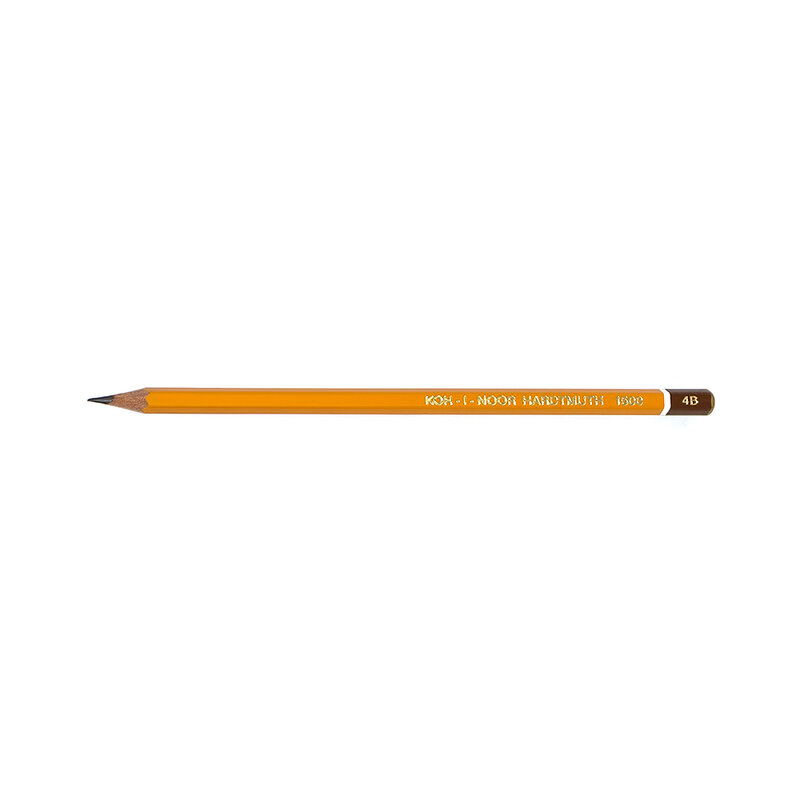 Карандаш чернографитный "KOH-I-NOOR Hardtmuth" технический 1500 заточенный 4B 150004B01170RU