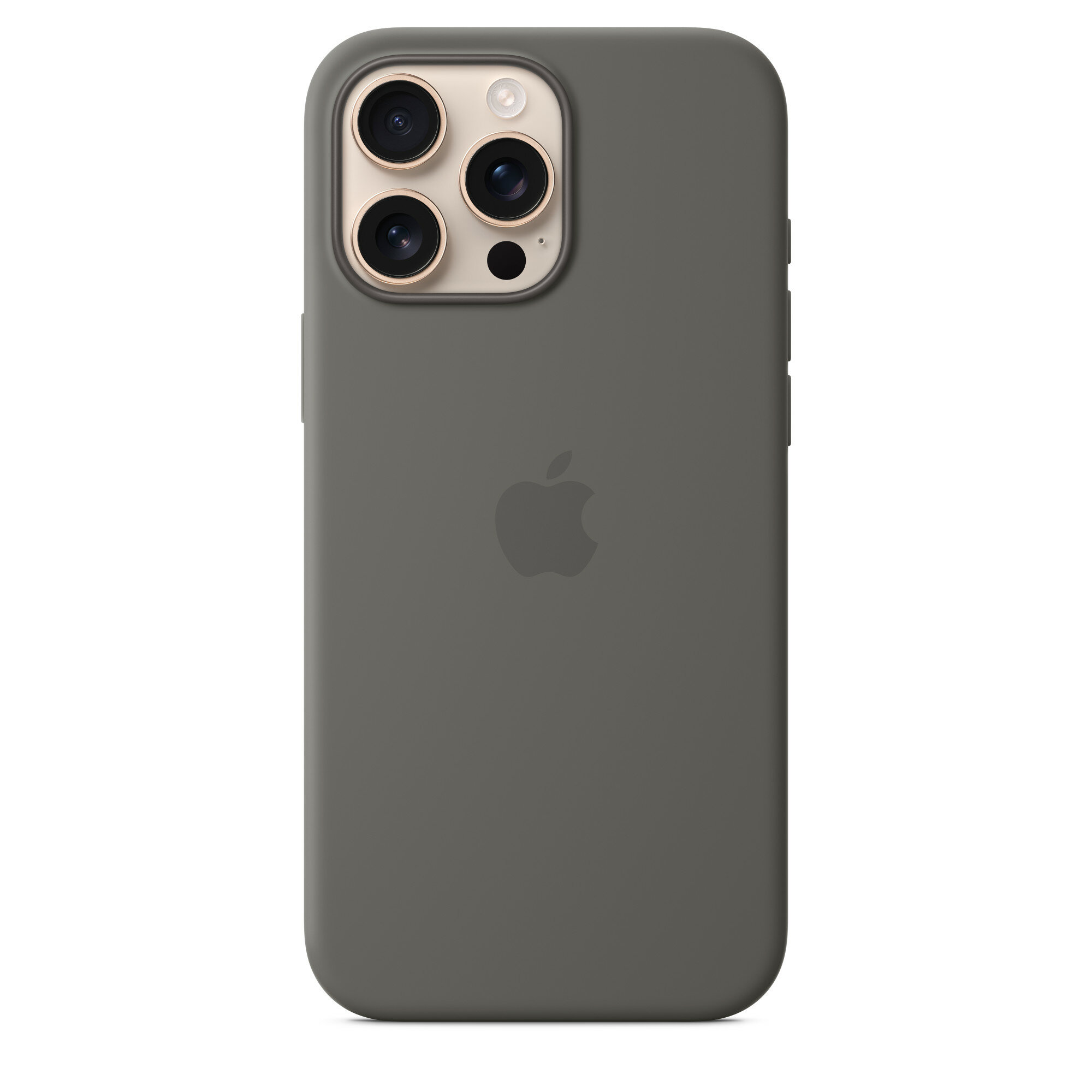 Чехол силиконовый MagSafe для iPhone 16 Pro Max Stone Gray, Silicone case MagSafe для айфон 16 Про Макс - Серый