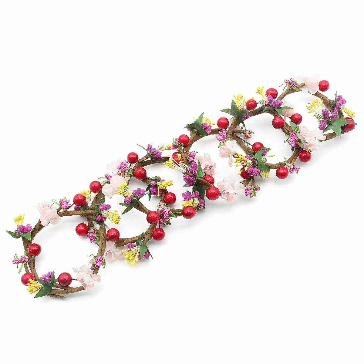 Венок для свечей Astra&Craft Декор праздничного стола, 6 штук, №41 шт