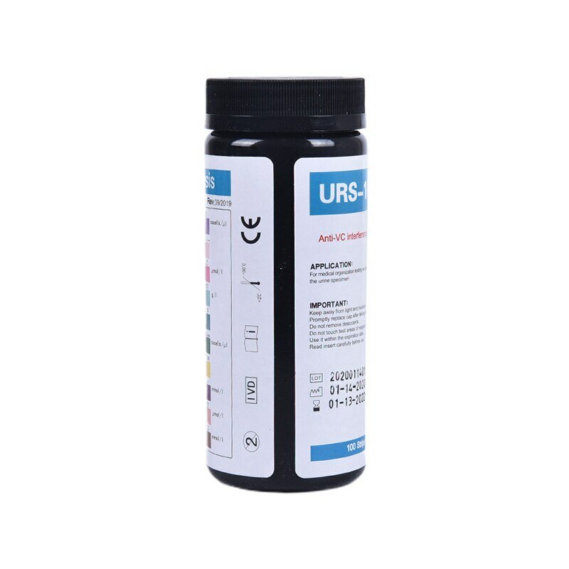 Изображение 100 полосок URS-10T Reagent Полоски для анализа мочи 10 параметров Тест-полоски для анализа мочи