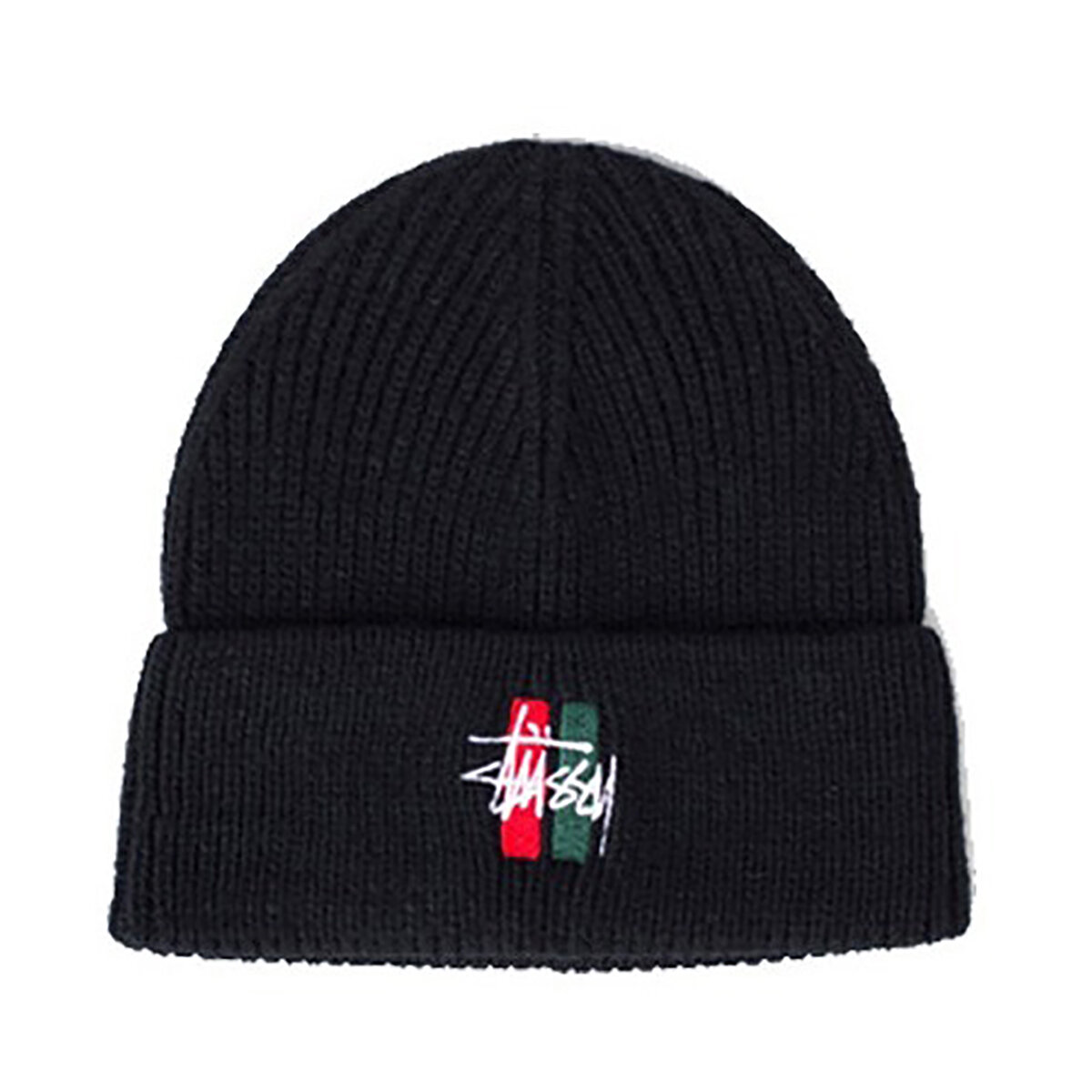 Шапка-бини Stussy Bars Logo Cuff Beanie для мужчин и женщин