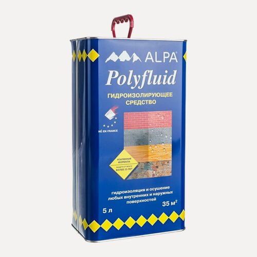 Изображение товара Средство для гидроизоляции пропиточное Alpa Polyfluid (5л)