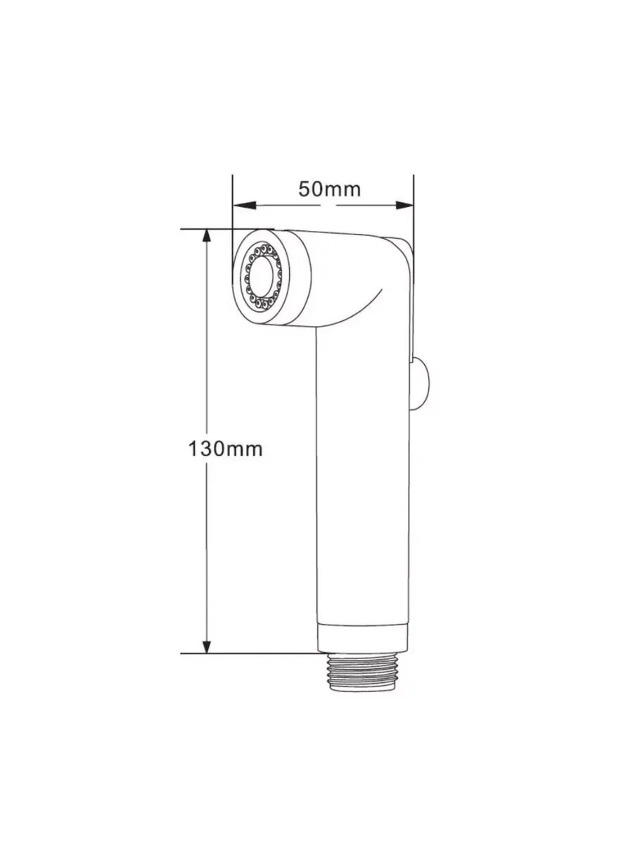 Гигиенический душ черный. HS001bk — фото 1