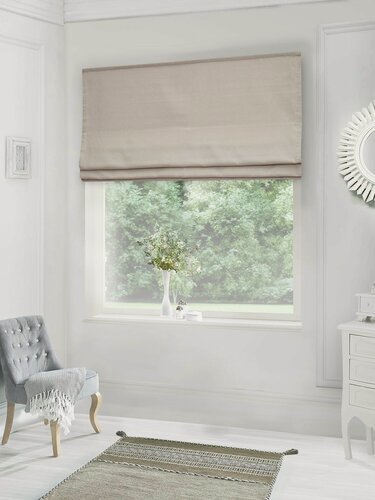 Изображение товара Римская штора на окно для спальни комнаты кухни лён Svalmi ширина170 см высота190 см