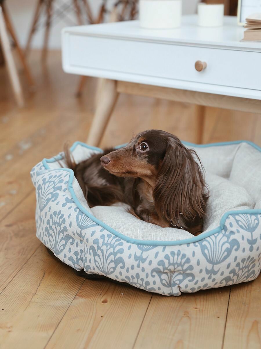 Лежаки Для Животных Xiaomi Лежанка для животных, для кошек, для собак, "Не Один Дома" Cчастливый сон, бежевый, L, 70х65х18 см