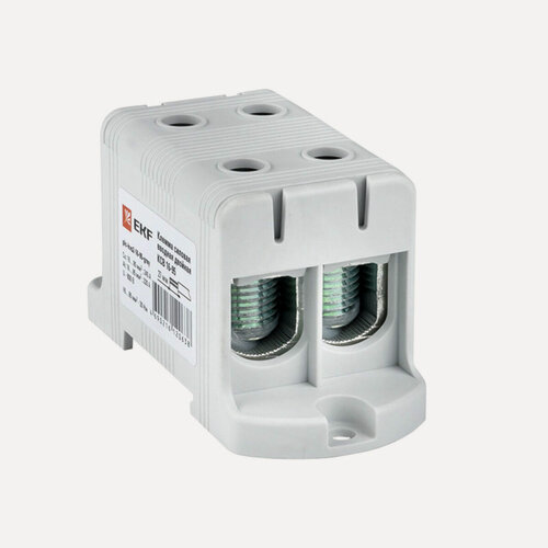 Изображение товара EKF Клемма силовая вводная двойная КСВ 16-95 серая PROxima plc-kvs2-16-95-grey