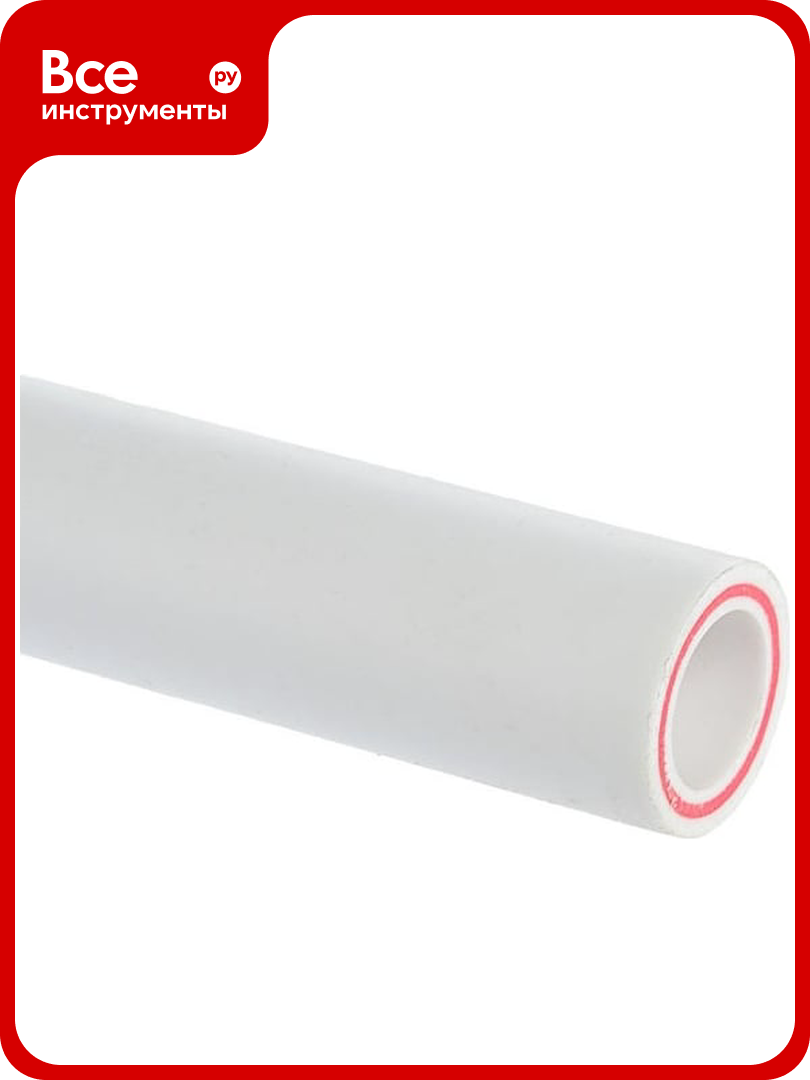 Труба СТМ пласт PP-R PN 25 DN 32x5.4 армированная стекловолокном 4 м CPPRF032-4