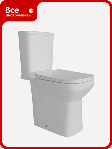 Изображение товара Напольный унитаз Teymi Kati безободковый, сиденье микролифт T40703 ЦБ-00267140