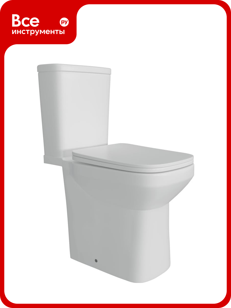 Напольный унитаз Teymi Kati безободковый сиденье микролифт T40703 ЦБ-00267140