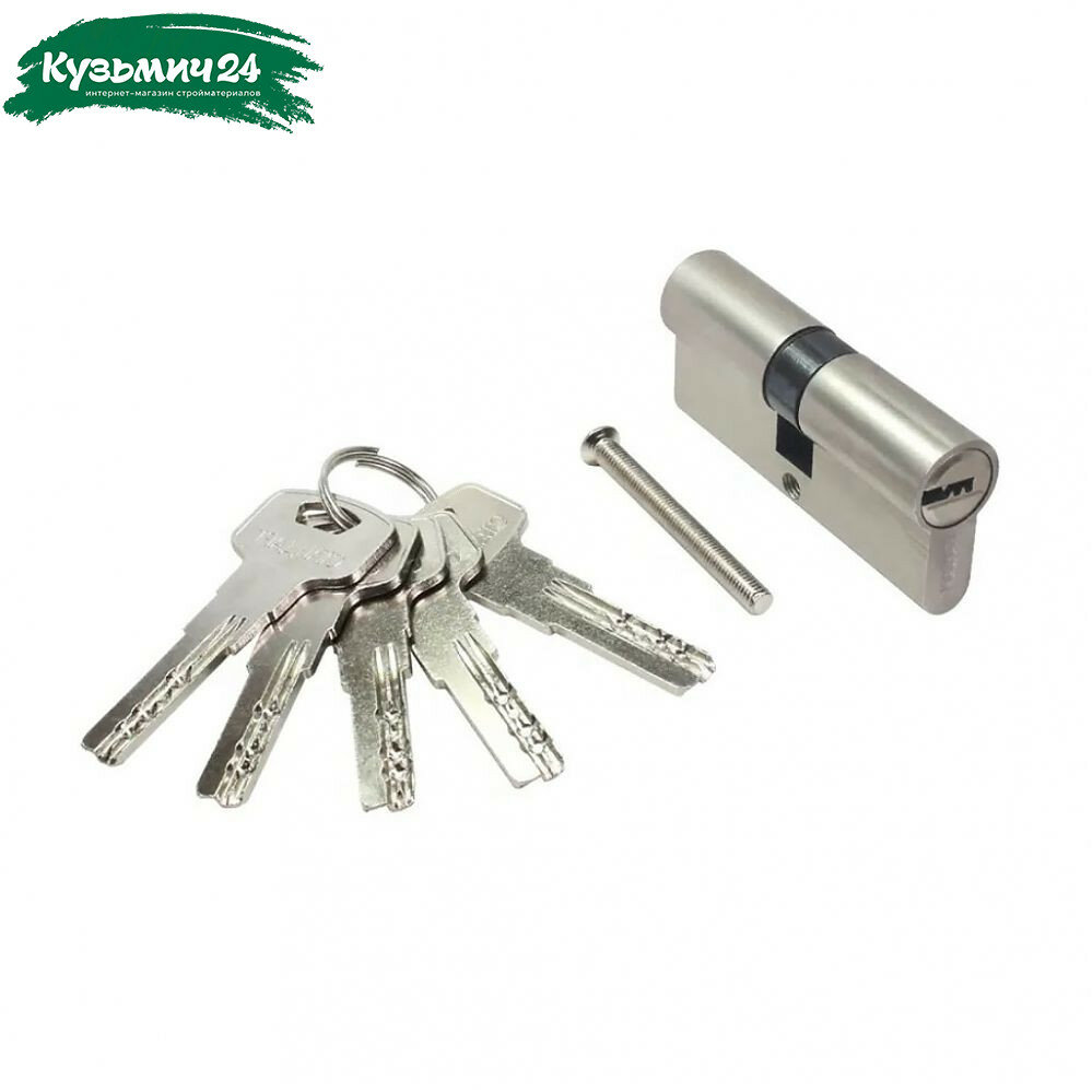Цилиндровый механизм Стандарт ZF 70-5К SN матовый никель ключ-ключ 5 ключей