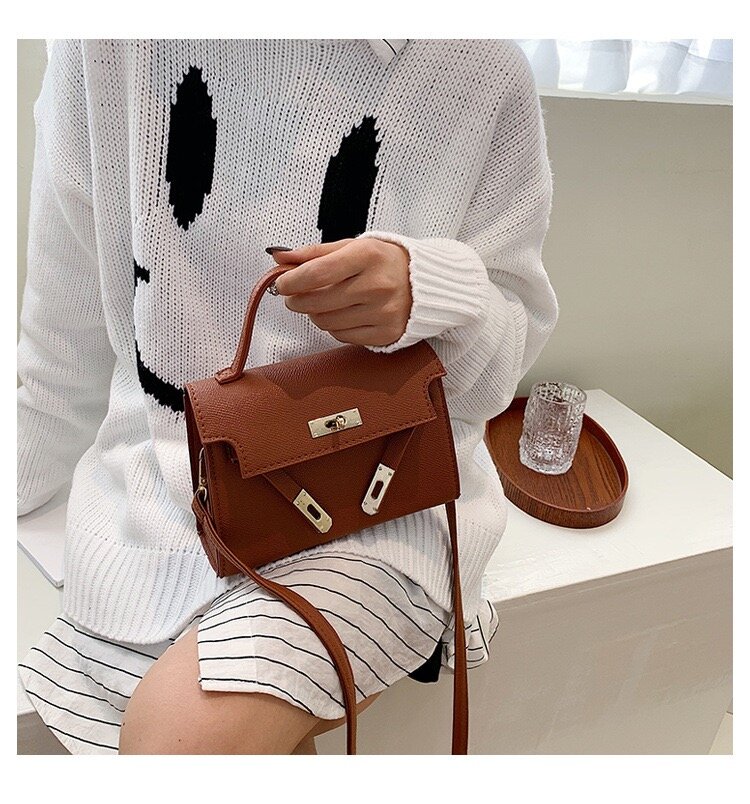 Сумка кросс-боди , фактура матовая, зернистая, оранжевый — фото 1