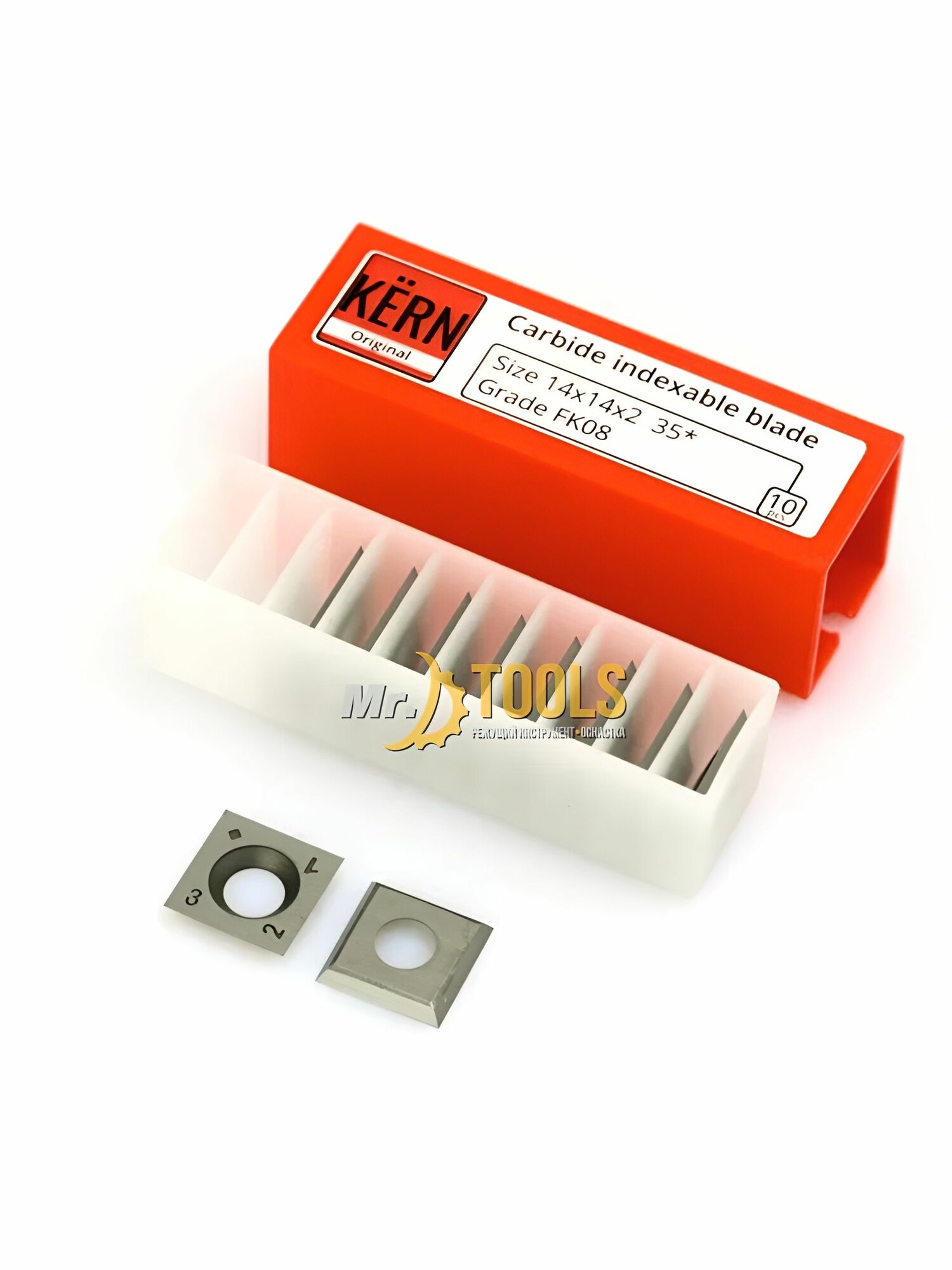 Сменные ножи 14х14х2 мм для фрез комплект 10 шт.