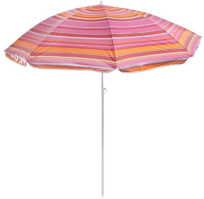 Зонт пляжный «Модерн» с серебряным покрытием, d=150 cм, h=170 см, микс - фотография № 3