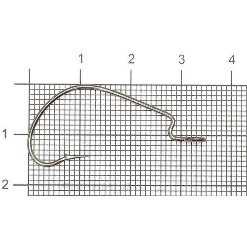 крючок koi wide range worm 2 0 bn офсетный 10 шт kh6221 2 0bn Крючки офсетные 10шт. №1/0 BN OFFSET WORM KOI