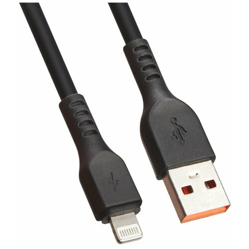 usb кабель lp для apple lightning 8 pin extra tpe голубой коробка USB кабель LP для Apple 8 pin Extra TPE (черный/коробка)