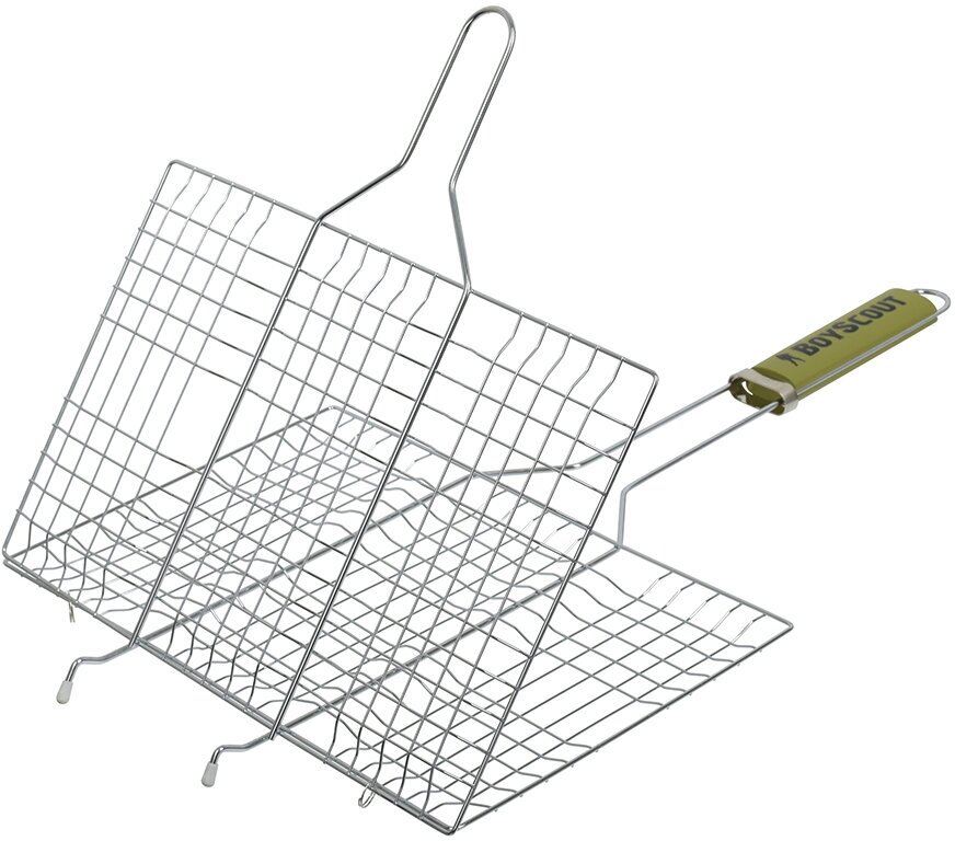 Решетка-гриль для 6 порций блюд. 54(+5)x33x22x2,5cм.+ веер в подарок. BOYSCOUT - фотография № 2