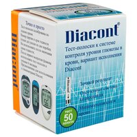 Тест-полоски "Diacont" (упаковка 50шт)