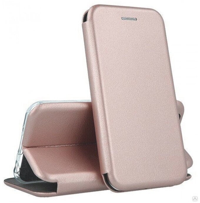 Чехол книжка Folio для Самсунг/Samsung Galaxy A22 4G/M22, розовое-золото