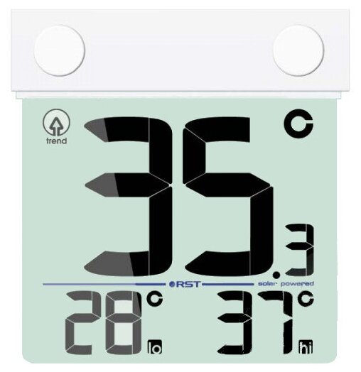 Цифровой оконный термометр RST на солнечной батарее (RST01389)
